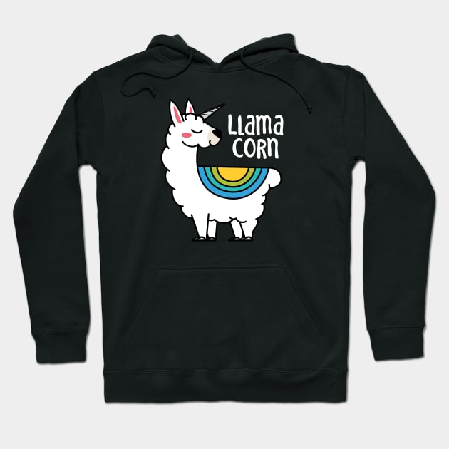 Llama Unicorn - Llamacorn Hoodie by toddsimpson